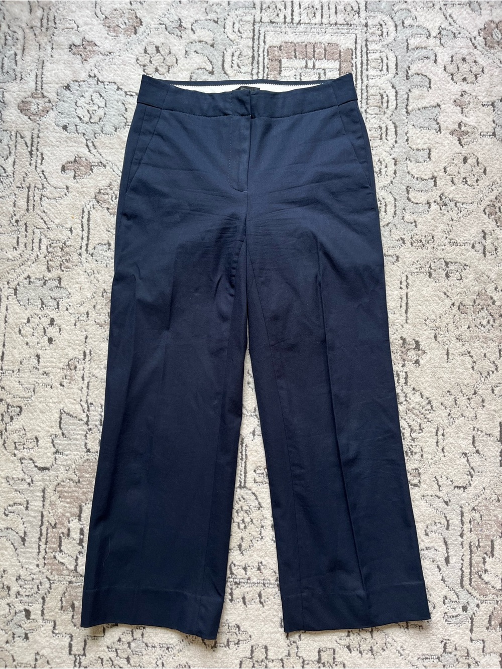 J. Crew Chino Navy Blue Cropped Pants Size 00